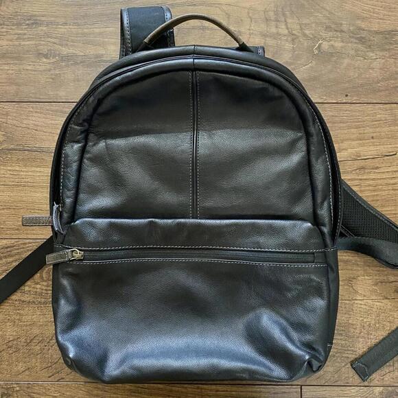 BOCONI black Garth slim leather backpack - Picture 2 of 7